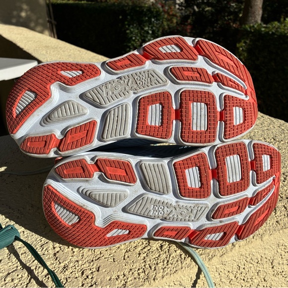 Hoka Women's Bondi 7 Road Running Shoes size 7.5 wide Blue Fog/Blue Glass - Picture 9 of 14